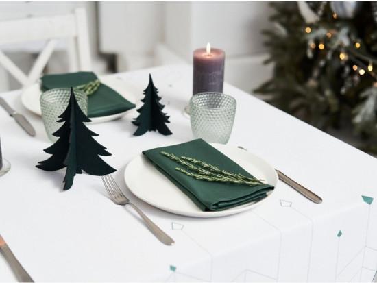 set de décorations SAPIN DE NOEL, feutrine, 1 pc. h16.5 cm et 2 pcs. h13 cm