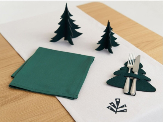 set de décorations SAPIN DE NOEL, feutrine, 1 pc. h16.5 cm et 2 pcs. h13 cm