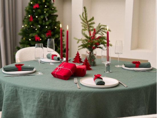 set de décorations SAPIN DE NOEL, feutrine, 1 pc. h16.5 cm et 2 pcs. h13 cm